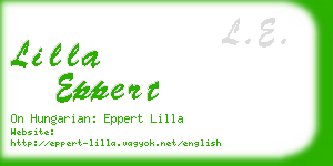 lilla eppert business card